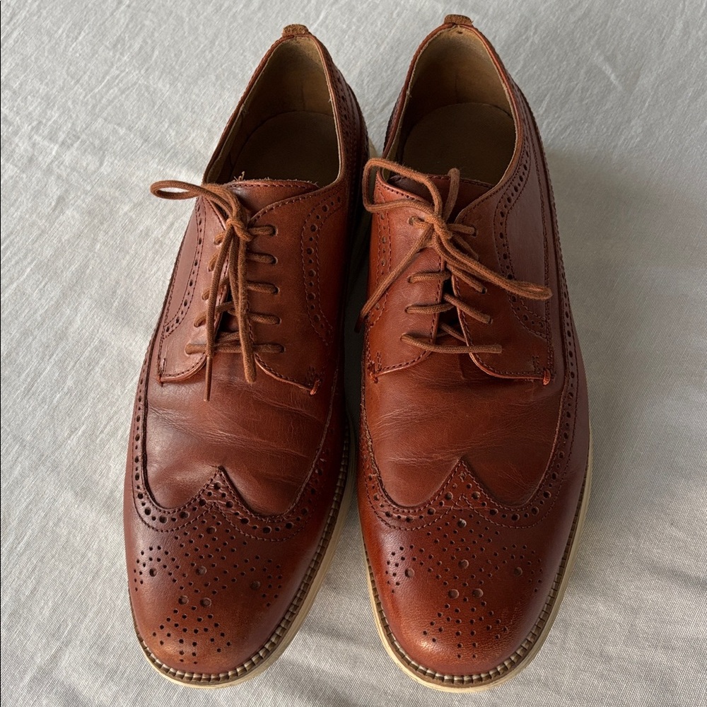 Cole Haan Grand OS Brown Leather Oxfords